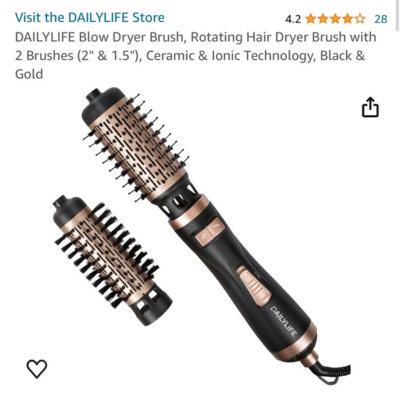 DAILYLIFE Other - NWOT Dailylife Rotating Hair Dryer Brush